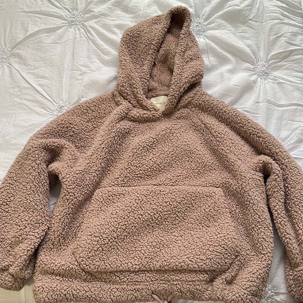 American Eagle fuzzy hoodie